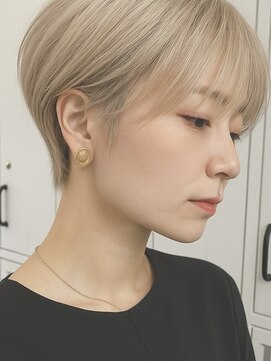 リコヘアー(LiCO HAIR) ショート/ダブルカラー/ミルクティーベージュ/グランマッシュ