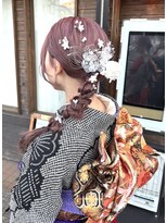 ヘアーサロン ポラリス(POLARIS)&nbsp;成人式　サイド編み下ろし