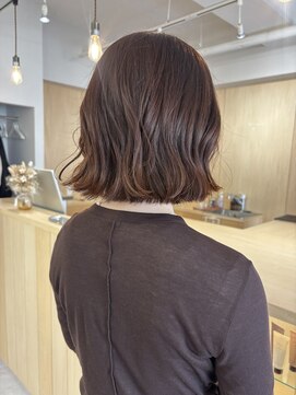 フルリール(fleurir) ゆるボブ/切りっぱなしボブ/タッセルボブ/オレンジブラウン