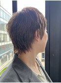 くせ毛を活かしたレイヤーショート×マッシュショート