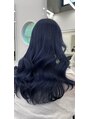 シー 池袋(SHE) ブリーチありカラー ネイビーブルー