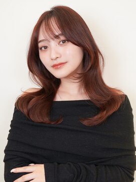 ラフィス ヘアーコロナ 河原町店(La fith hair corona) 【La fith】チョコレートベージュ × フォワード巻き × 韓国風