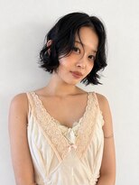 ロティー 天神(loty)&nbsp;暗髪 ボブ ブラックカラー 地毛風カラー 透明感カラー