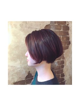 マギーヘア(magiy hair) magiy hair　[Yumoto Yuka] ベリーピンクショート