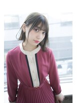 サロンドミルク 原宿(salon de MiLK) 【salon de MiLK 原宿】耳かけボブ×ミルクティアッシュ