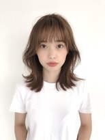 エレノア トーキョー 恵比寿(ELEANOAH TOKYO)&nbsp;韓国風レイヤー耳かけウェーブパーマフォギーベージュイメチェン