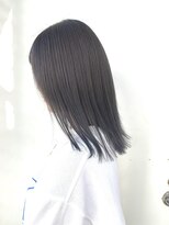 ジーナ 博多(Zina)&nbsp;【Zina】前髪/くすみブルー/ネイビーブルー/20代30代40代