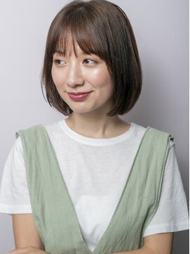 クロードモネエイチツーオーアヴェダ 東京駅ビルTOKIA(CLAUDEmonet H2O AVEDA) マロンベージュ/Aラインボブ/かきあげ[東京/東京駅丸の内]