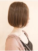 【morio鶴瀬】20代30代40代前髪なし前下がりストレートボブ