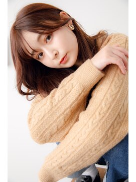 ユーフォリア 銀座(Euphoria) こっくりブラウン/韓国ヘア／シースルーバング