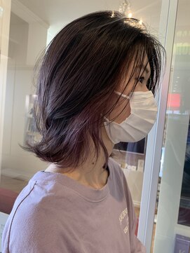 コワファースト させぼ五番街店(COIFF1RST) 韓国風フェイスレイヤー×インナーカラー