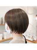 コンパクトなショートボブ風スタイル