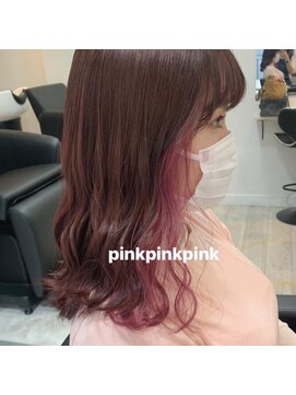 ワット 原宿店(W) 【ピンク×イヤリングカラー】