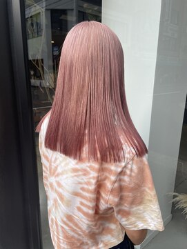 ヘアー アイス ルーチェ(HAIR ICI LUCE) ピンクベージュカラー ピンクカラー /山中