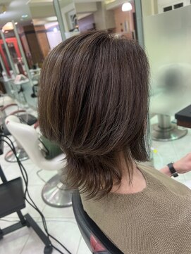 アース 高田馬場店(HAIR&MAKE EARTH) 白髪ぼかし×ウルフ