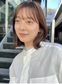 似合わせカット×シースルーバング×アースカラー×くびれヘア