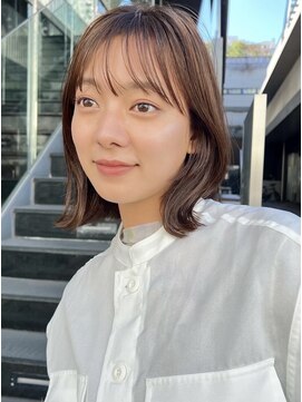 ガーデン オオタカノモリ(garden otakanomori) 似合わせカット×シースルーバング×アースカラー×くびれヘア