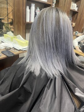 ラフ(LAFF) #バレイヤージュ#グレージュカラー#ボブウルフ#ココアベージュ