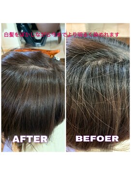 ヘアーサロン ココア(hair salon cocoa) 白髪ぼかしカラー