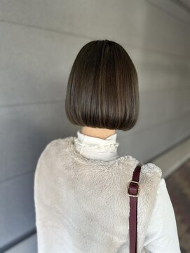 スーリール 春日店(Sourire) 髪質改善カラー × ボブ 福岡 半個室