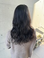 アチーブ ヘア デザイン(achieve hair design)&nbsp;デジタルパーマ20代30代☆黒髪暗髪☆大人可愛いなみなみウェーブ
