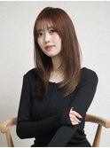 20代30代40代トレンドフェイスレイヤー×ミディアム×前髪あり