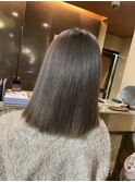 ボブ×ミルクティーベージュ
