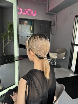 クク 那覇国際通り(CUCU) ヘアセット　ポニーテール　結婚式