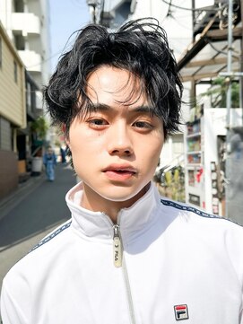 ラレイ ハラジュク(Lalei harajuku) 【白石】メンズカット短髪韓国へアセンターパートショート原宿