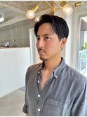 メンズパーマ短髪ツーブロック束感モテる黒髪