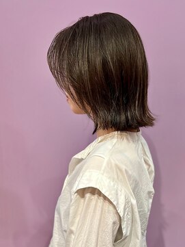 レジュール Rejouir 外ハネボブ/くすみベージュ/ハイライト/細めハイライト