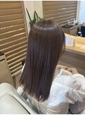 ブリーチなし！透明感カラー