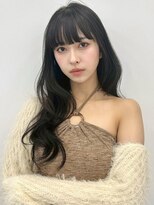 ユーフォリア 銀座(Euphoria)&nbsp;アッシュブラウン 顔周りカット 韓国レイヤー 黒髪 前髪カット