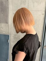 ヲタク(wotaku.) ベージュカラー透明感カラーくすみカラーミルクティーカラーボブ