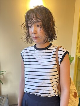 ヒントステーション(HINTSTATION) 〈浅草 半個室〉ニュアンスパーマ/シアーベージュ