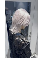 ポプルス(popls)&nbsp;中性ウルフ/ロングウルフ/メンズハイトーン/ホワイトカラー