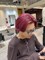 ルースト 渋谷店(ROOST)&nbsp;［ブリーチ1回でできるカラー］レッド