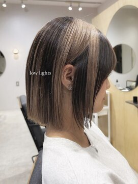 スタン 渋谷(Stam) ローライト/ローライトボブ/切りっぱなし/デザインカラー/渋谷