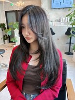 ナイト(KNIGHT)&nbsp;レイヤーカット/ダークグレー/顔まわりカット