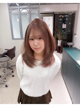 ナンバー アンフィール 渋谷(N° anfeel) ふんわりワンカール/ lavender brown