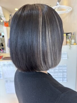 インナーカラーホワイトグレー