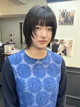 ハッシュカット×黒髪