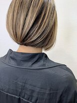 フリックヘアサロン 梅田茶屋町2号店(FLICK HAIR SALON)&nbsp;透明感/イルミナカラー/ボブ/白髪ぼかし