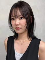 ニコ トウキョウ 渋谷(nico TOKYO)&nbsp;ミディアムレイヤーカット顔周りレイヤーハッシュカット透明感