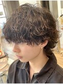 天神大名メンズパーマツイストスパイラルパーマ波巻きパーマ強め