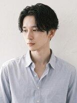 キビト(kibito) 新宿四ツ谷曙橋センター分けパーマニュアンスパーマ20代30代40代