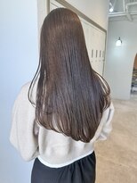 コード 四条河原町駅店(CHORD)&nbsp;艶ブラウン 透明感カラー ロングストレート 美髪 髪質改善 