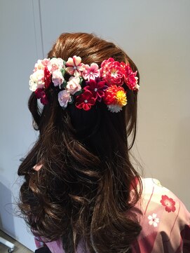 ビジョルノ つくばみどりの店(Begiorno) ゆるふわウェーブ♪10代20代成人式卒業式ハーフアップ