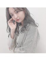 ガーランドウメダ(Garland umeda)&nbsp;ラベンダーアッシュ×ニュアンスウェーブ