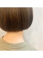 アジュール(hair&make AZURE)&nbsp;柔らかいオリーブベージュにぷつっとbob＊*